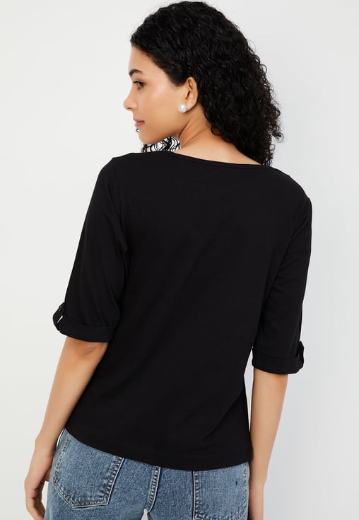 Solid Ribbed Top
